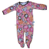 Lovely Cotton Printing Baby Coverall with Long Sleeve