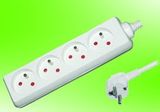 Ee-Ys04 Factoery Supply French 4 Way Extension Socket