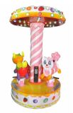 Coin Operated 3 Bits Carousel Kiddie Rides