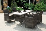 Rattan Outdoor Modern Furniture Wicker Rattan Garden Table Set (BZ-R105)