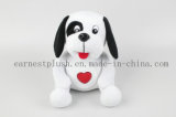Lovely Button Dog Toy with Love and Music (QC13055)