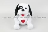 Lovely Button Dog Toy with Love and Music (QC13055)