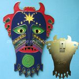 Full 3D Mask- Shaped Metal Pin Badge (Ele-P010)