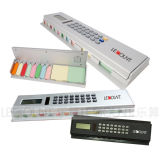 20cm Scale Ruler and Solar Calculator with Sticky Note (LC850)