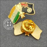 Indian and New Zealand Flag Lapel Pin (GZHY-LP-004)