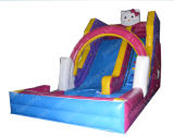 0.55mm PVC Commercial Inflatable Water Slide with Pool