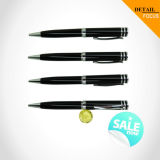 Business Style Customized Logo Black Ballpoint Pen