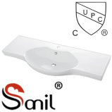 47.3inch Bathroom Cabinet Ceramic Wash Sink with Cupc Approved (SN1540-120)