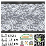 Knitted Jacquard Stretch Designs Nylon Spandex Elastic Lace K6581