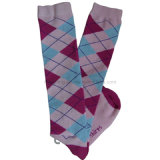 Argyle Design Knee High Girl Sock/Stockings (CS-70)
