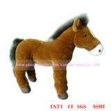 36cm Standing Simulation Plush Horse Toys