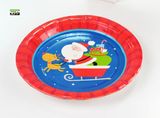 Eco-Friendly Christmas Paper Plates for Party