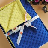 Color Blocking Minky Material Baby Blankets Newborn