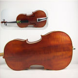 Handmade Oil Brown Purflied Inlaid Solid Flame Maple Cello