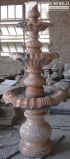 3 Tiers Stone Carving Fountain for Garden Decoration (CV025)