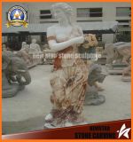 Portable Baskets Marble Stone Carving Lady Figure (NS-11F03)