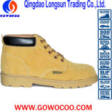 Suede Leather Rubber Soled Safety Work Footear (GWRU-GB038)