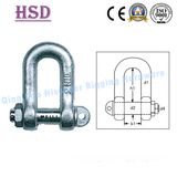 Shackle, Fastener, Anchor Shackle, DIN82101 Shackle, D Type Shackle, European D Type, JIS D Type, Rigging Hardware, Marine Hardware