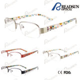 2015 Hot Kids Stainless Steel Eyewear with Tr90 Pattern Temple (OMK124001)
