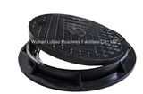 En124 Black Composite SMC Manhole Cover and Frame