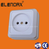 European Style Surface Mounted 2 Pin Wall Socket (S1009)
