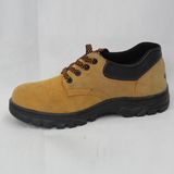 Brown Suede Leather Safety Shoes.