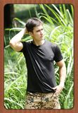 Black Outdoor Army Mens Wicking Quick Drying Short Sleeve T-Shirt