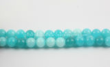 Dyed Amazonite Jade Plain Rounds (SL72085) Gemstone Beads