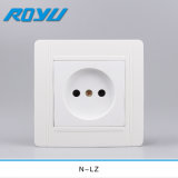 Round Shape European CE Wall Electric Switch Socket