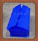 Durable Plastic Storage Container with Cover for Warehouse (ZFB-35)