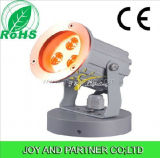 9W Tricolor LED Garden Spotlight with Mounting Base (JP83036)