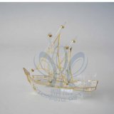 Dhow (Crystal and Gold Boat) (Medium to Small)