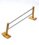 Bathroom Towel Rack Bamboo and Metal Material