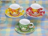 Porcelain Cup and Saucer (YD09-CS071)