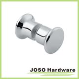 Bathoom Brass Glass Door Pull Chrome Knobs (DKB05)