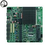 4 Ethernet Firewall Motherboard, 6 USB J1800 Fanless Firewall Mainboard, DC 12V Bypass Mainboard Support WiFi&3G