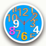 Decorative Plastic Clock for Gift (T3017B)