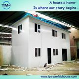 Flat Roof Prefabricated Building in Workshop