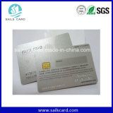 Silver Background PVC Contact Chip Card / Smart Card Wholesale