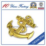 Gold Plating Hollow out Metal Badge for Sale