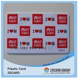 Credit Size RFID Membership Smart Card with Embossed Number