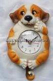 Polyresin Animal Clock (SA61046)