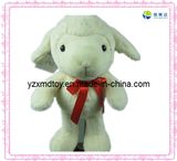 Plush Sheep Toy with Bow