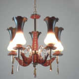 Wooden & Iron Chandelier of 5 Light (20252A/5p)