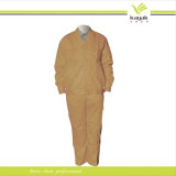 Custom Unisex 65%Polyester, 35%Cotton Tc Twill Workwear Yellow Coverall Uniform (W-08)