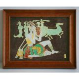 Wall Painting Hanging Frame- One Girl To Apply Cosmetics(TSF-001B)