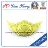 Hot Sale Gold Plating Wing Metal Badge (CXWY-b28)