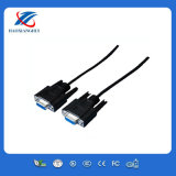 Black and 15pin VGA Computer Cable with Male to Female