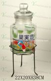 Big Volume Handpainted Glass Juice Dispenser 5L