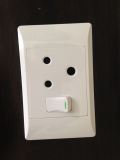 South Africa 1 Gang 16A 4*2 Switched Socket